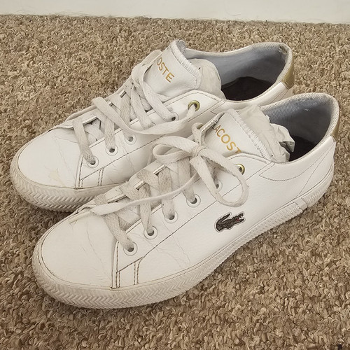 Lacoste white gold low - white/gold,