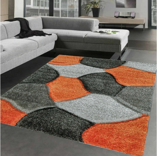 Large modern shaggy - large, rug