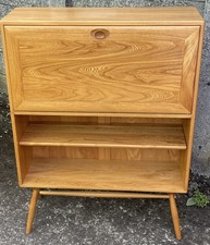 RARE MINT ERCOL BESPOKE WRITING BUREAU DESK/AMAZING INTERIOR   TWO MAN DELIVERY.