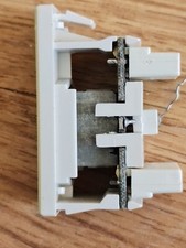 GigaBand  shielded Cat6  Cat5e Ethernet  Euro Single Module . Wall Socket. 2 off