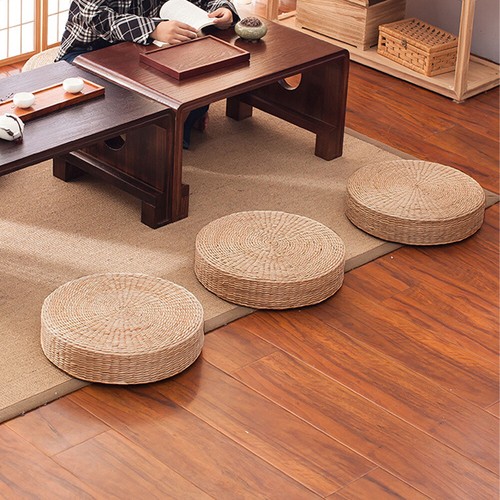 Floor cushions straw tatami - floor,