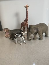 Scheich Safari Animal Bundle- Elephant Hippo Zebra Giraffe