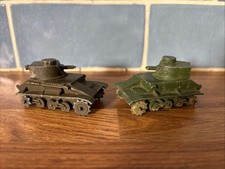 2x Dinky 152a Light Tank - Vintage Military Vehicle (B8)