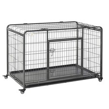 PawHut XL Metal Dog Cage
