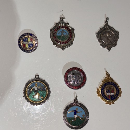 Vintage enamel football - enamel,
