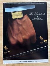 Vintage 1979 Corum Ingot Gold Bar Watch Original Advert Advertising