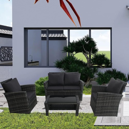 Seat rattan garden sofa - rattan,