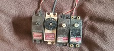 Vintage Old Ripmax Futaba Servos x 4 FD27M FD26 FD33M RC Plane Aeroplane