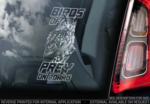 Birds prey car sticker - of,