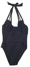 **** FIGLEAVES BLACK SWIMSUIT,UNDERWIRED,TUMMY CONTROL MESH, SIZE 34E ****