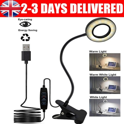 Led clamp clip flexible usb - led, on