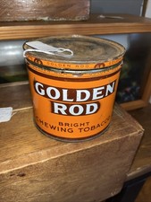 Vintage Golden Rod Bright Chewing Tobacco Tin 