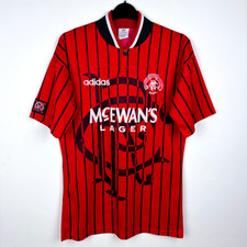 Original Glasgow Rangers 1994-1995 Adidas Away Football Shirt