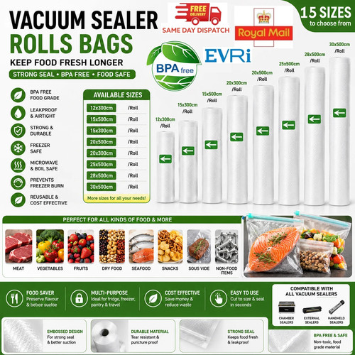 Food vacuum sealer - vacuum, bags