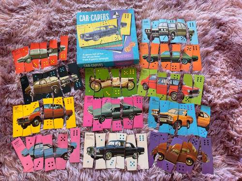 Vintage car capers game - capers,