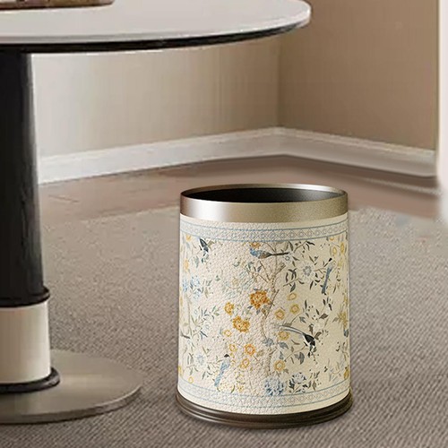 Leather trash can waste - trash,