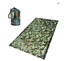 Emergency Sleeping Bag Camo Waterproof Bivy Bivi Survival Prepper Camping Car