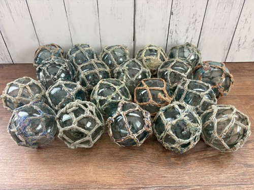 Japanese glass fishing floats - glass,