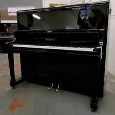 Kawai K48 Upright Piano with grand piano styled front Black High Gloss Finish