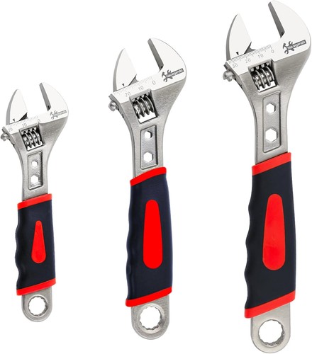 Piece adjustable spanner set - 3-piece,
