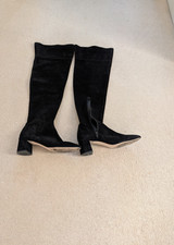 Topshop black suede - black,