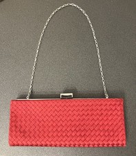 Jasper Conran Red Clutch Bag Purse Ladies Womens Debenhams Stylish Party Outfit