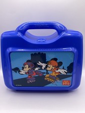 Disney McDonalds Blue Lunch Box Thermos - Mickey Mouse & Minnie Mouse 