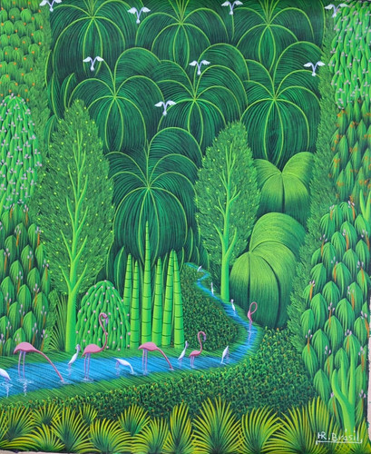 Original haitian art painting - haitian,