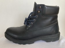 Men's Leather dark navy boots