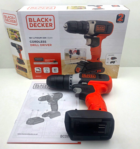 Black decker bcd001 18v ion - 18v, li-ion