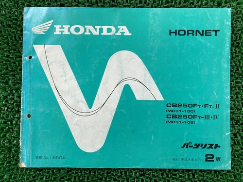 Hornet 250 parts list 2nd - list,,