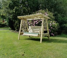 Wooden garden swing solid - garden,