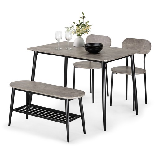 Dining room set grey conrete - set,,