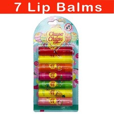 CHUPA CHUPS   7 LIP BALM  FLAVORED SET