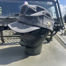 German Albert Kempf Military Uniform Hat Edelweiss Cockade Pin Grey Size 59