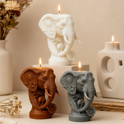 Creative art elephant - , head