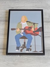 Kurt Cobain framed art print