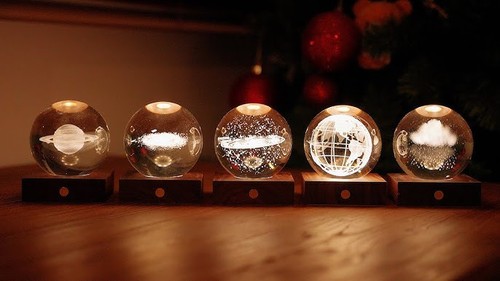 Gingko crystal led laser - gingko, 3d