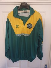 Vintage Umbro 90s Remake Celtic Football Club Walkout Drill Top Size XL Rare
