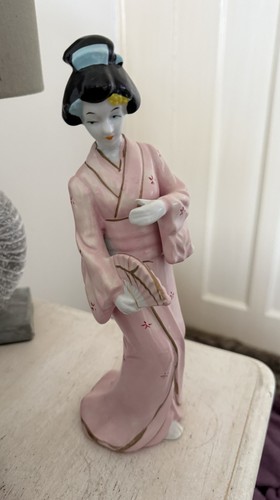 Vintage porcelain fan japanese - vintage,