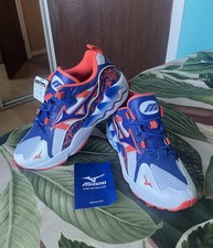 Mizuno Wave Rider 1 Mens White/Blue Trainers Size UK 7