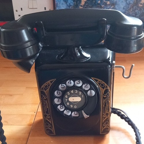 Black 1960s rotary dial - 1960s,