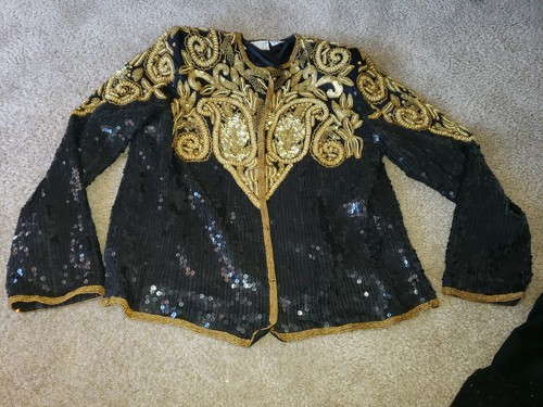 Vtg rina beaded sequin - rina,