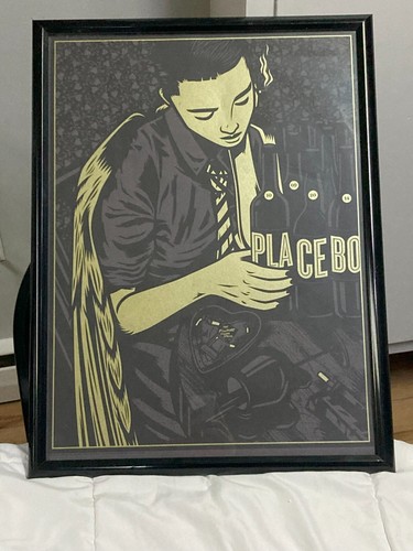 Placebo band screenprint - placebo,