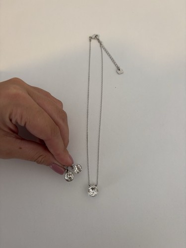 Swarovski silver clear - clear, round