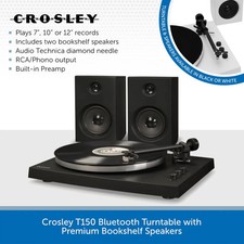 crosley T150 Record Player black