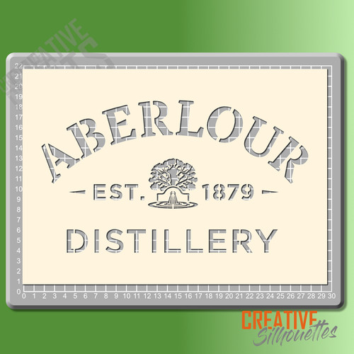 Aberlour whiskey stencil - aberlour,
