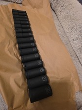 MAC TOOLS SVDPM166BRPT  16-Pc  1/2" Dr 6pt  Metric Deep Impact Socket Set  