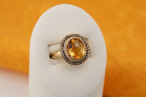 Vian citrine oval - , ring