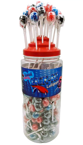 Lick lollipops tongue - lick,